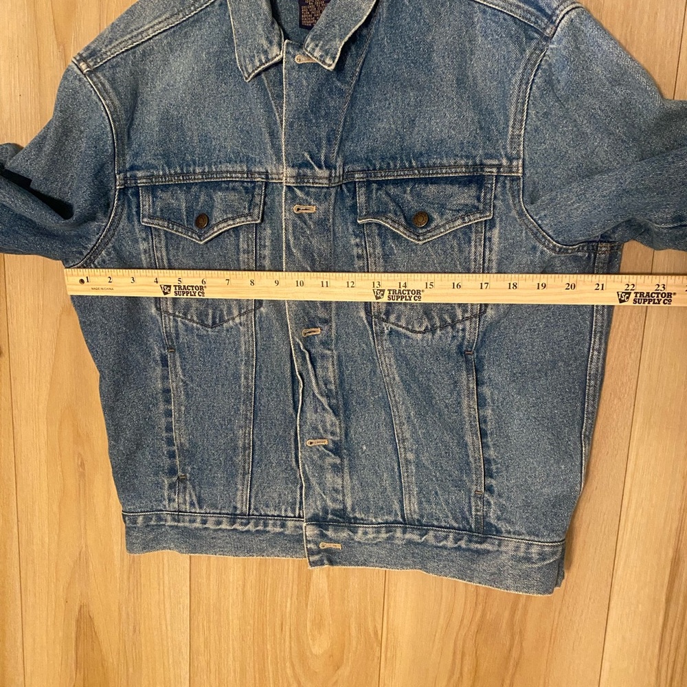 Vintage 70’s-90’s Calvin Klein Sz L Men’s Denim Jean Jacket W/ Elbow Patches - Picture 4 of 9